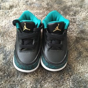 Teal Baby Jordan Shoes